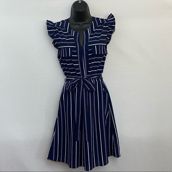 Monteau Dresses & Skirts - Monteau NWT Stripe MIDI Dress Size M U-37